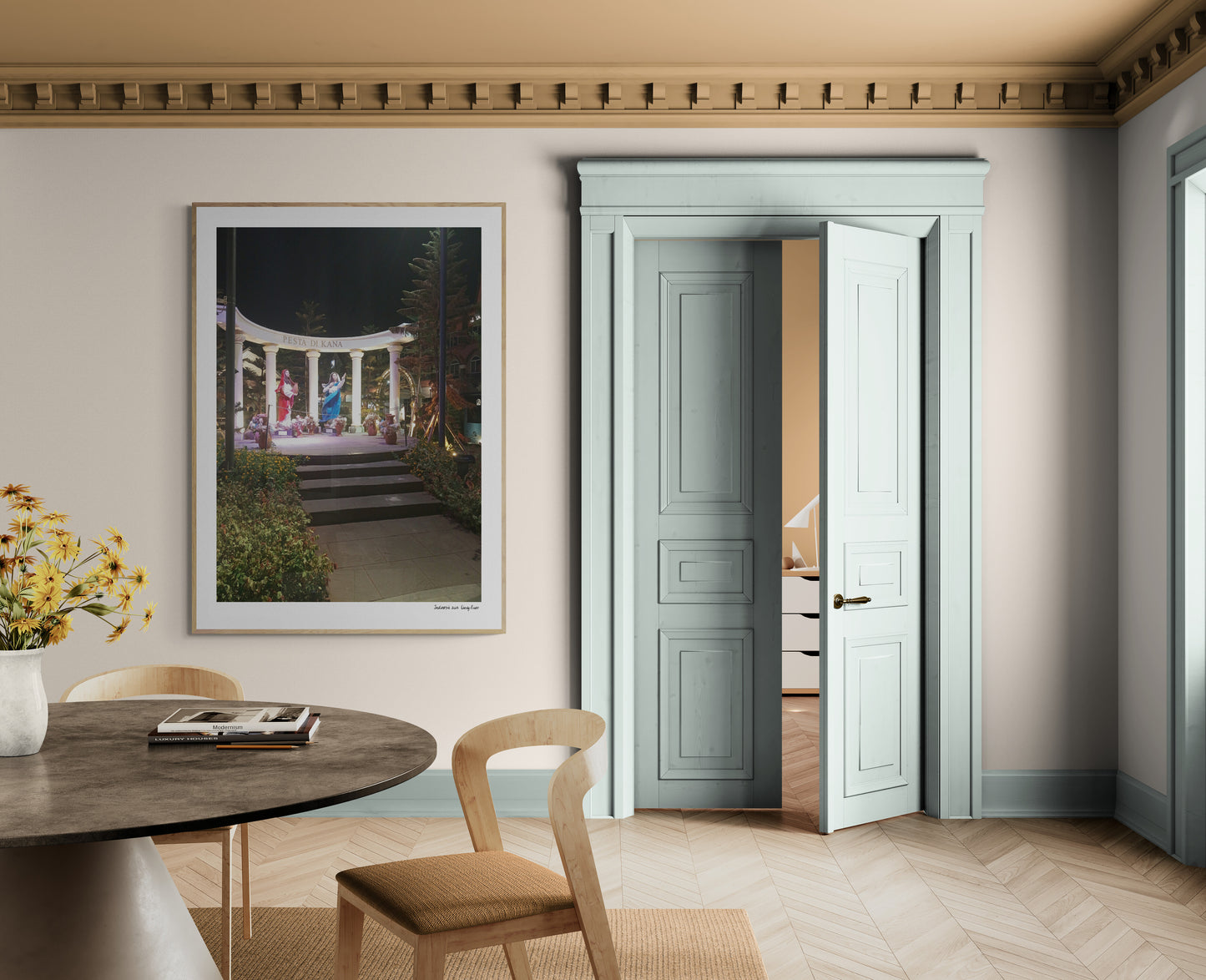 Mary and Angel |  Framed & Mounted Print