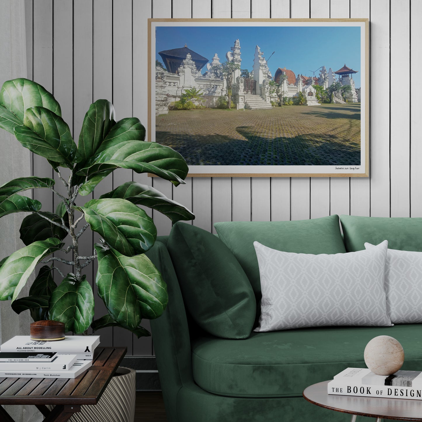 White temple |  Framed & Mounted Print