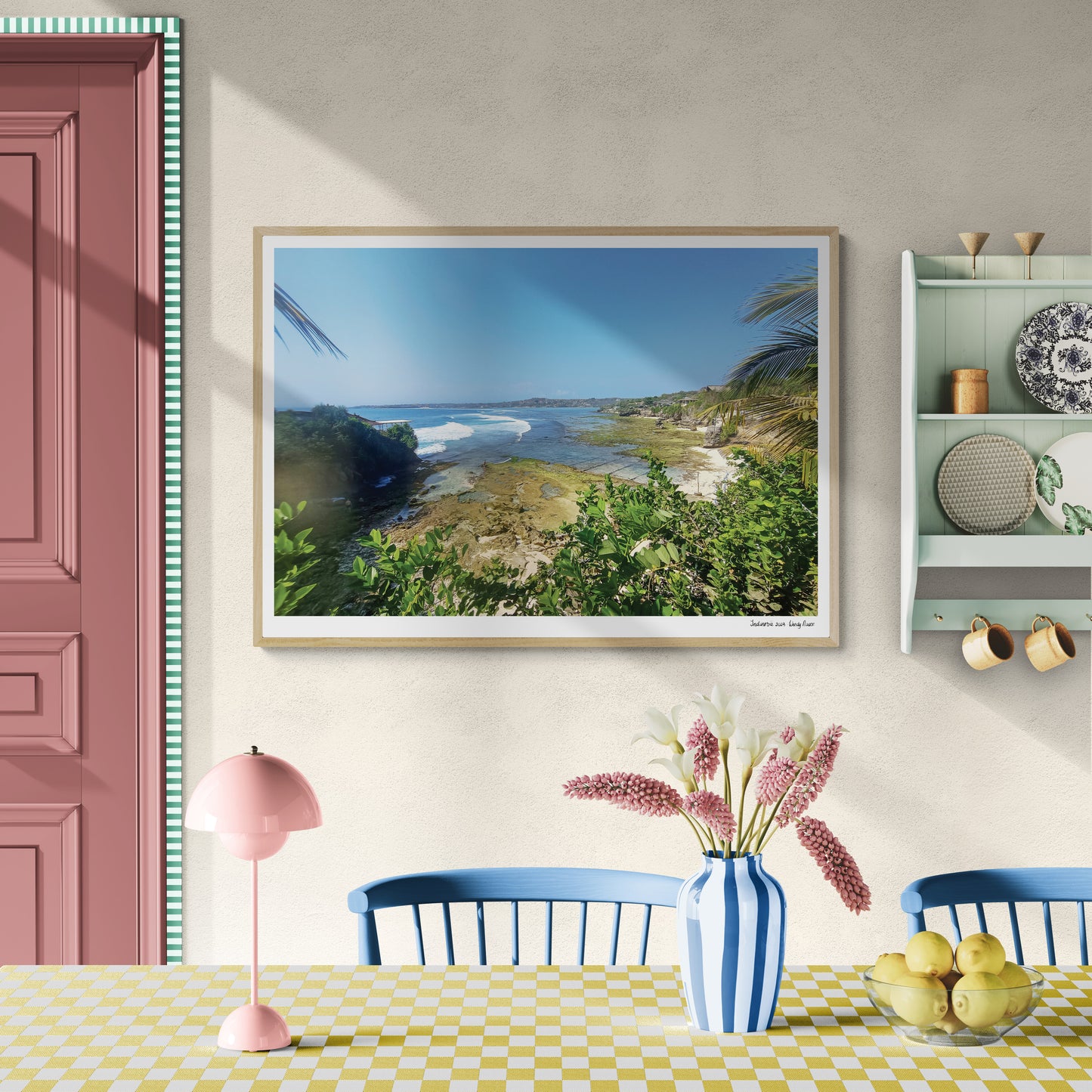 Sea from jungle |  Framed & Mounted Print