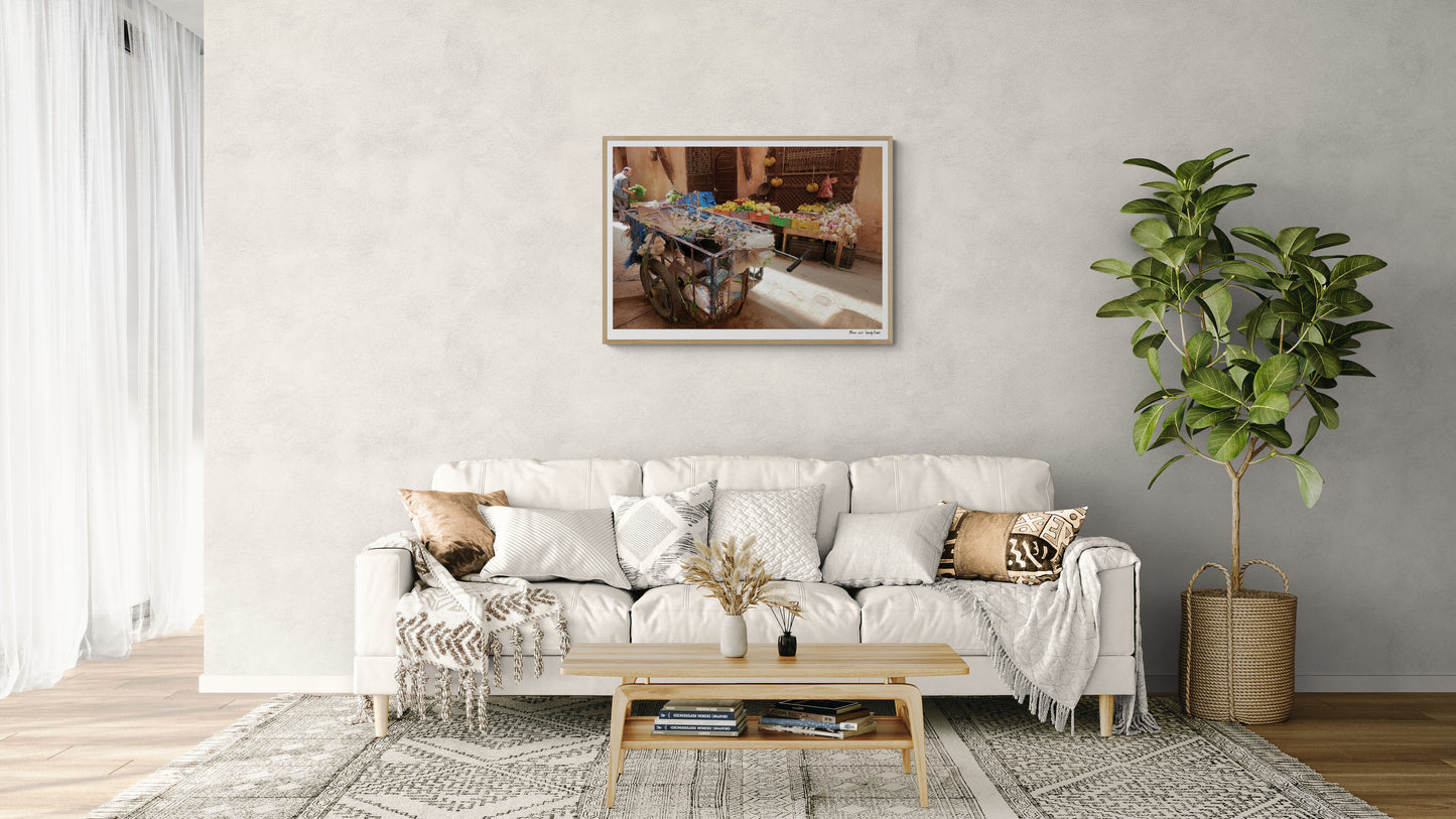 Market kart | Framed & Mounted Print