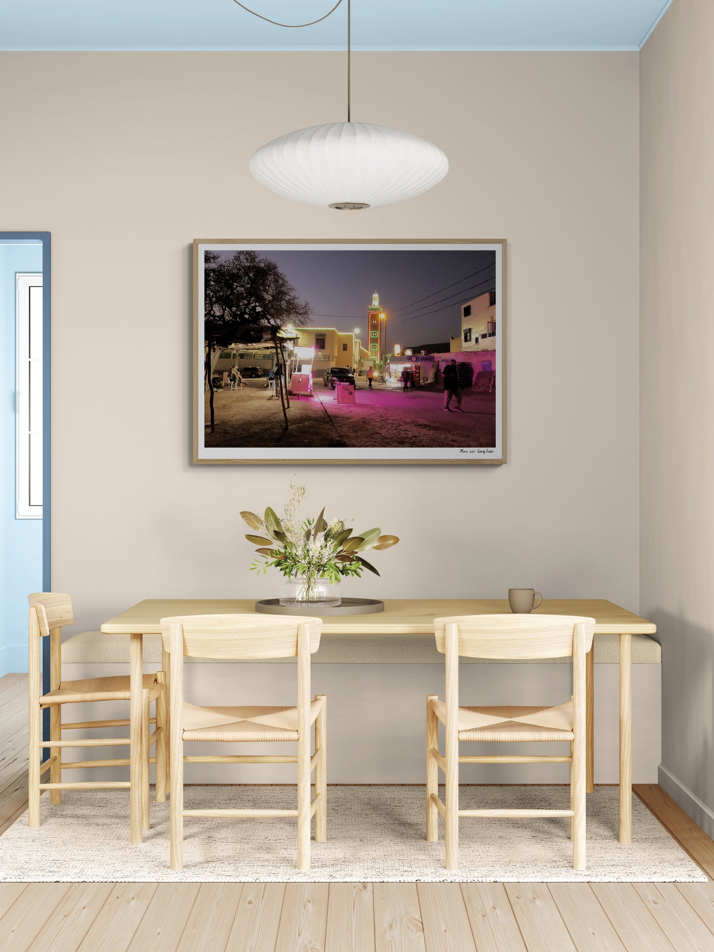 Mosque by night |  Framed & Mounted Print