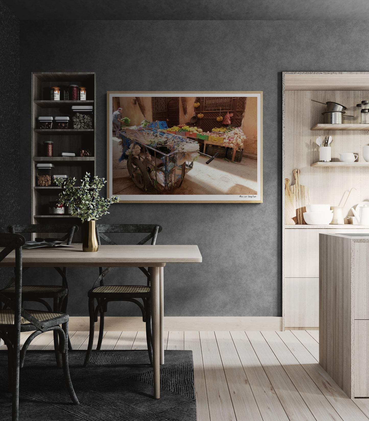 Market kart | Framed & Mounted Print