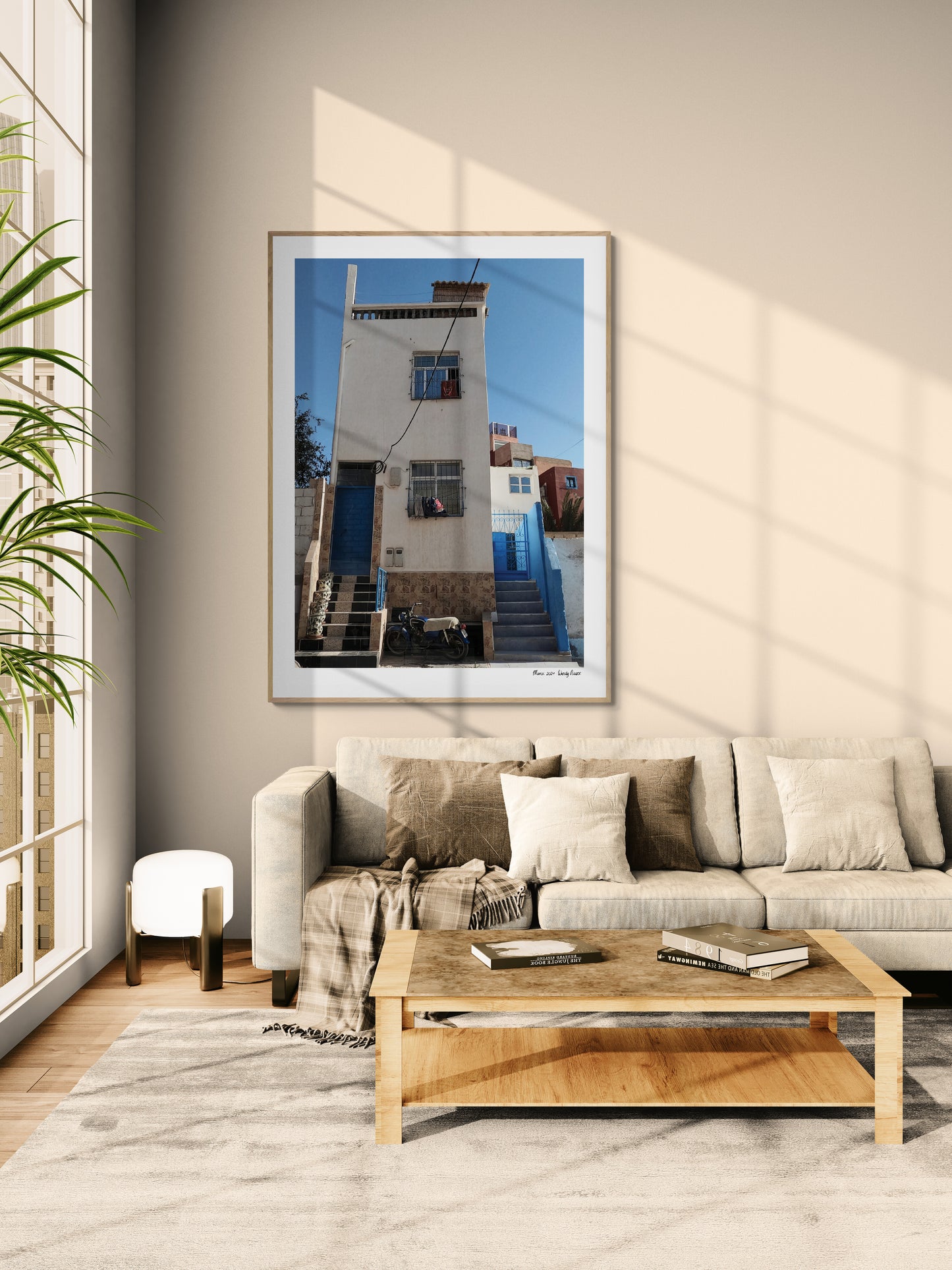 Bleu house |  Framed & Mounted Print