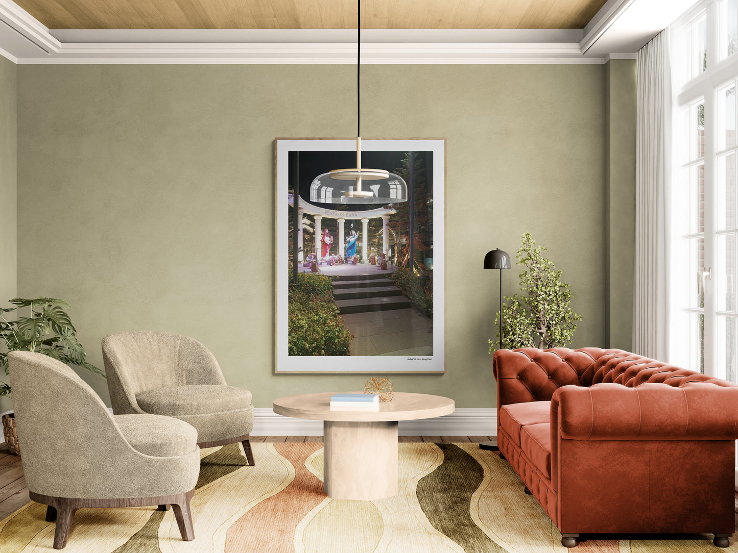 Mary and Angel |  Framed & Mounted Print