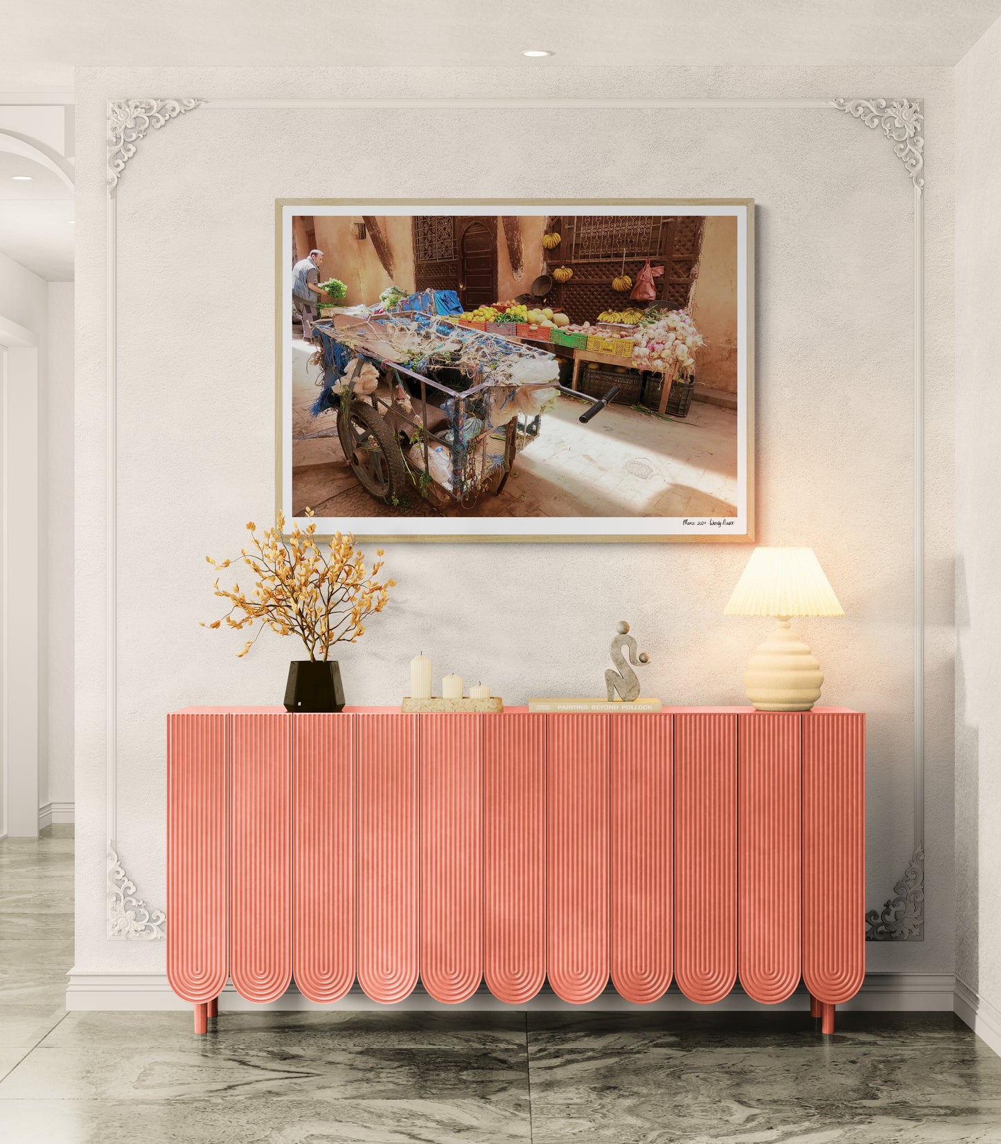 Market kart | Framed & Mounted Print