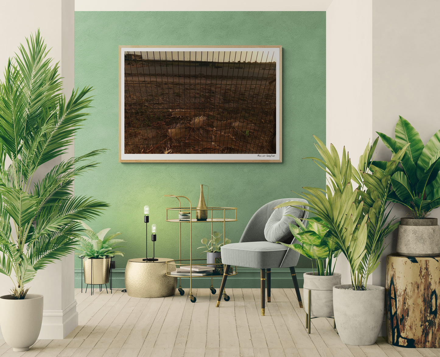 Palm leaves |  Framed & Mounted Print