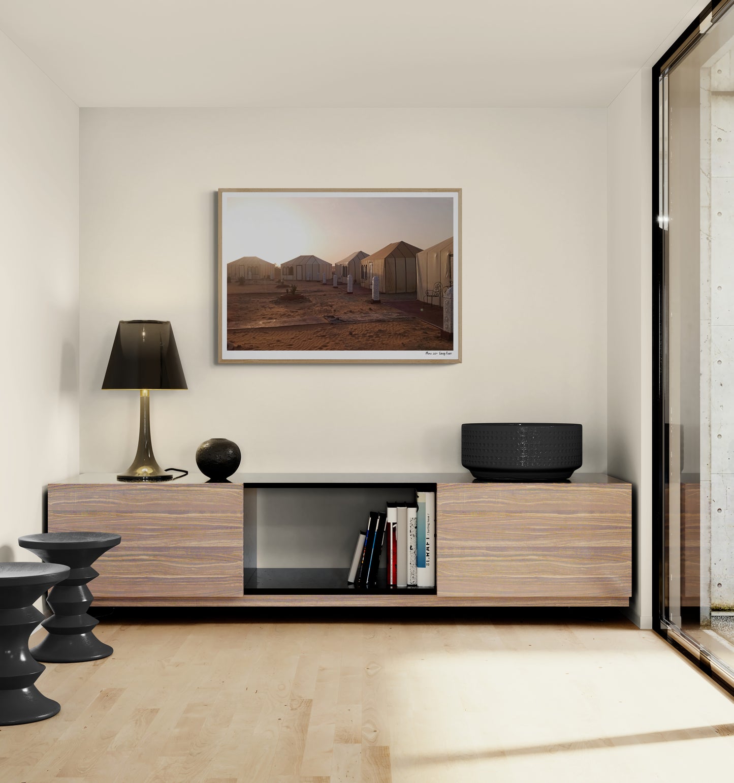 Sahari Camp | Framed & Mounted Print