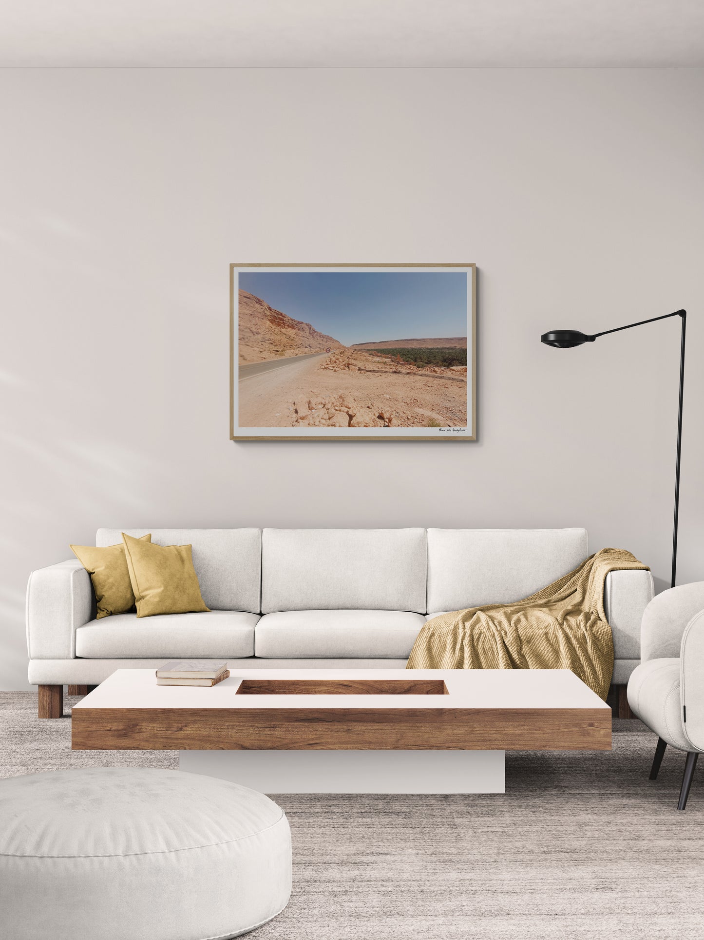 Desert road | Framed & Mounted Print