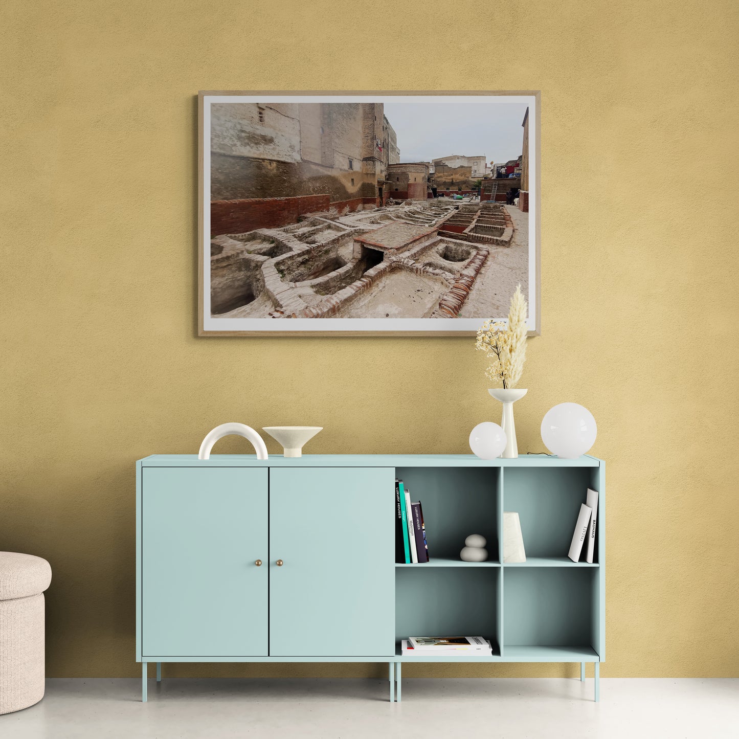 Leather baths |  Framed & Mounted Print