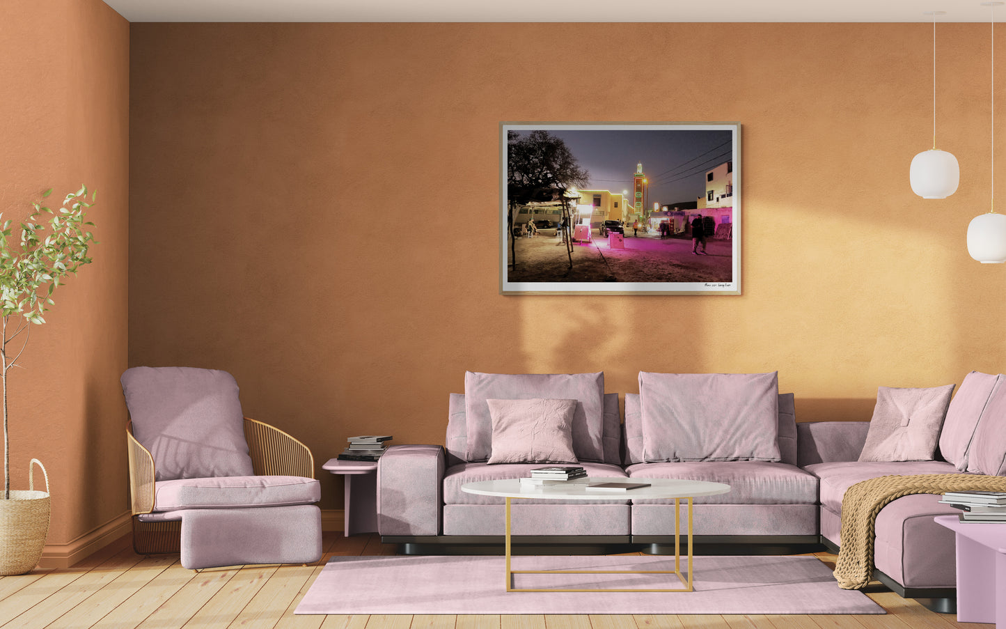 Mosque by night |  Framed & Mounted Print