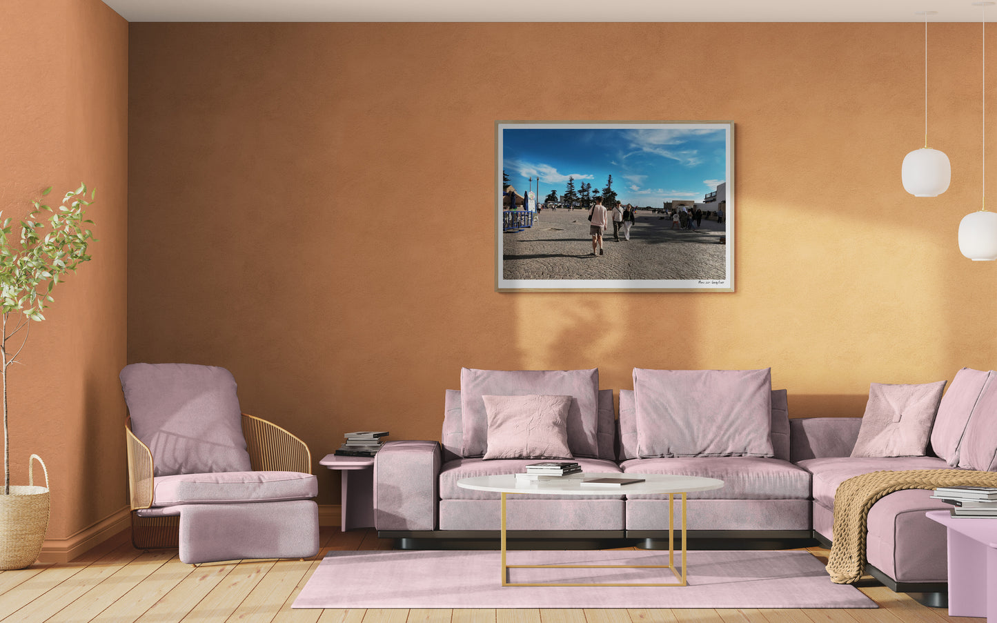 Square Essaouira |  Framed & Mounted Print