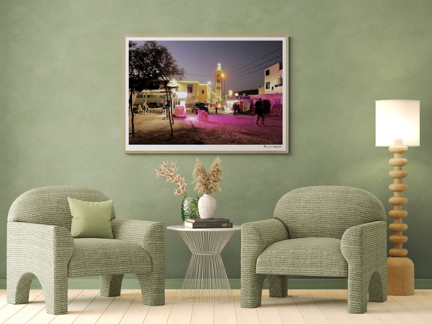 Mosque by night |  Framed & Mounted Print