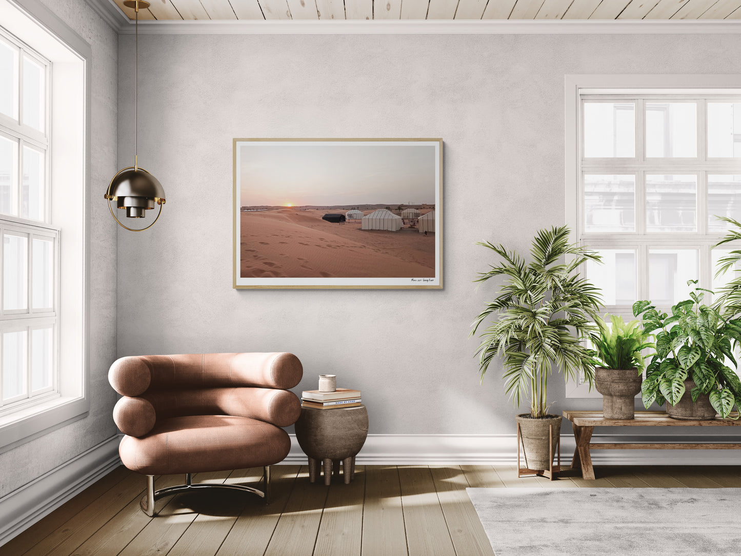 Sahara sunset |  Framed & Mounted Print