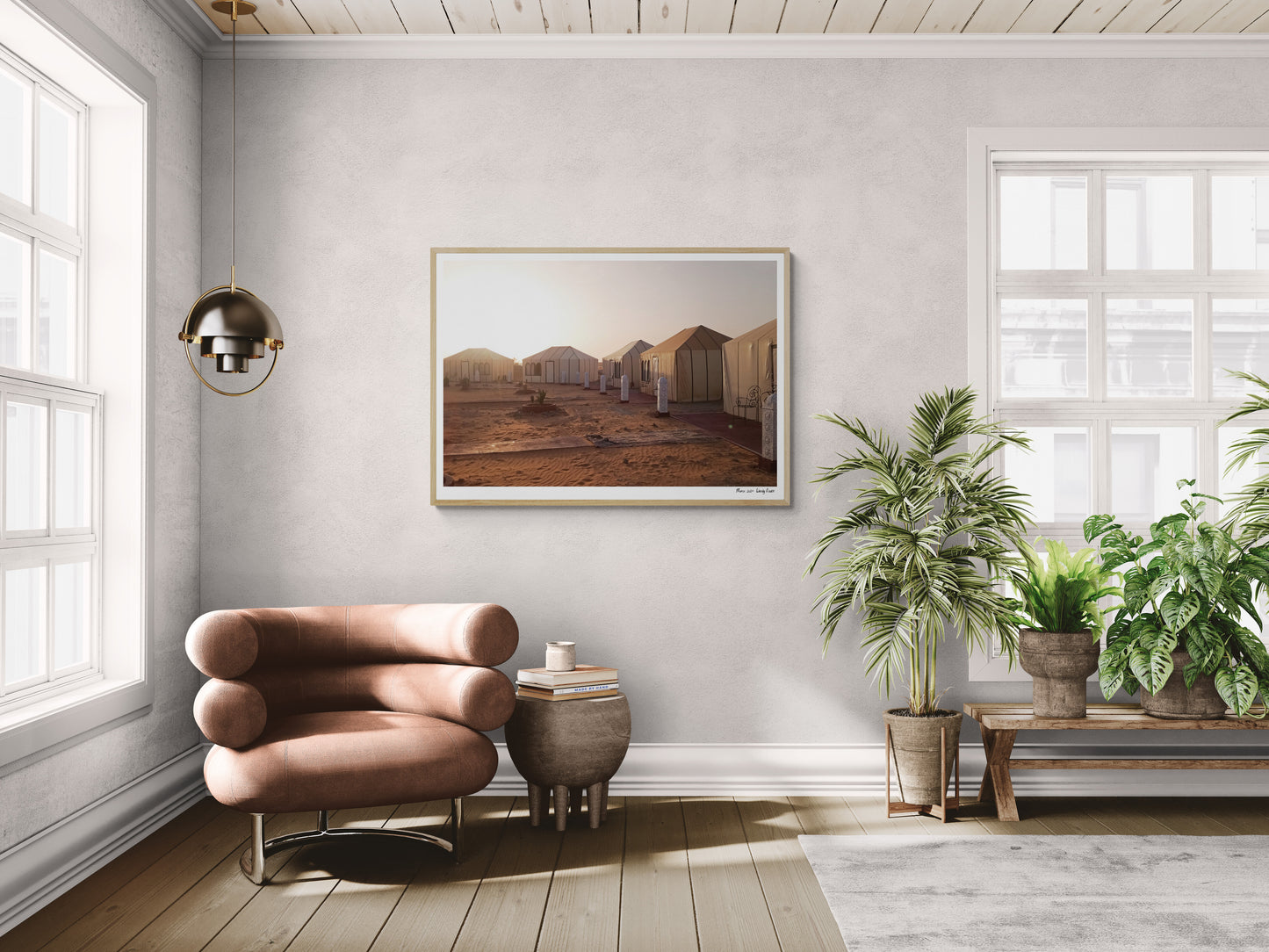 Sahari Camp | Framed & Mounted Print