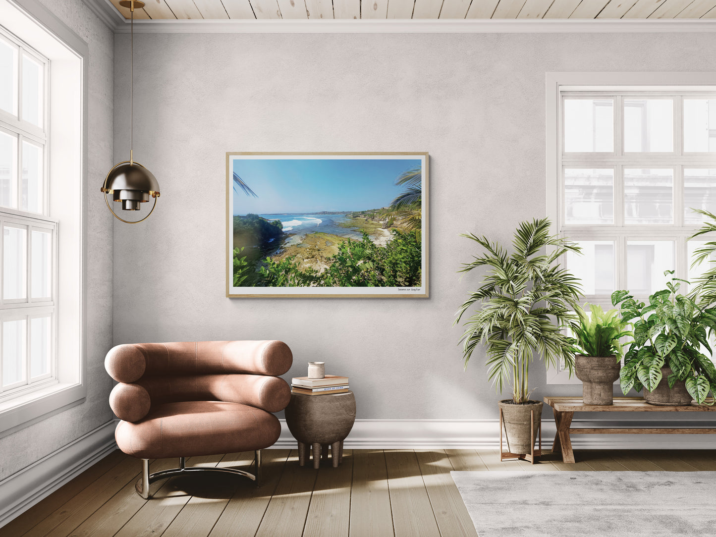 Sea from jungle |  Framed & Mounted Print