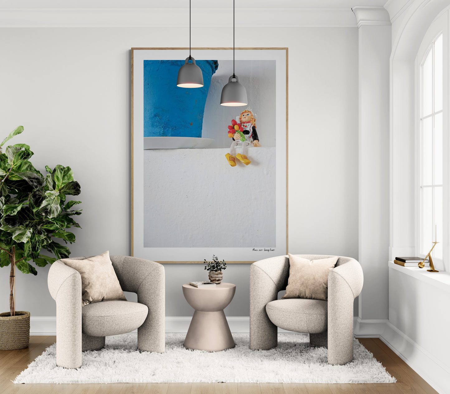 Holland in Chefchouen | Framed & Mounted Print