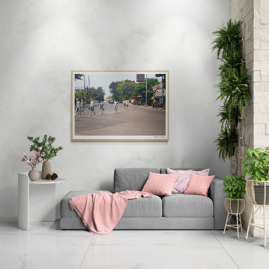 Silver kids gang Jakarta | Framed & Mounted Print