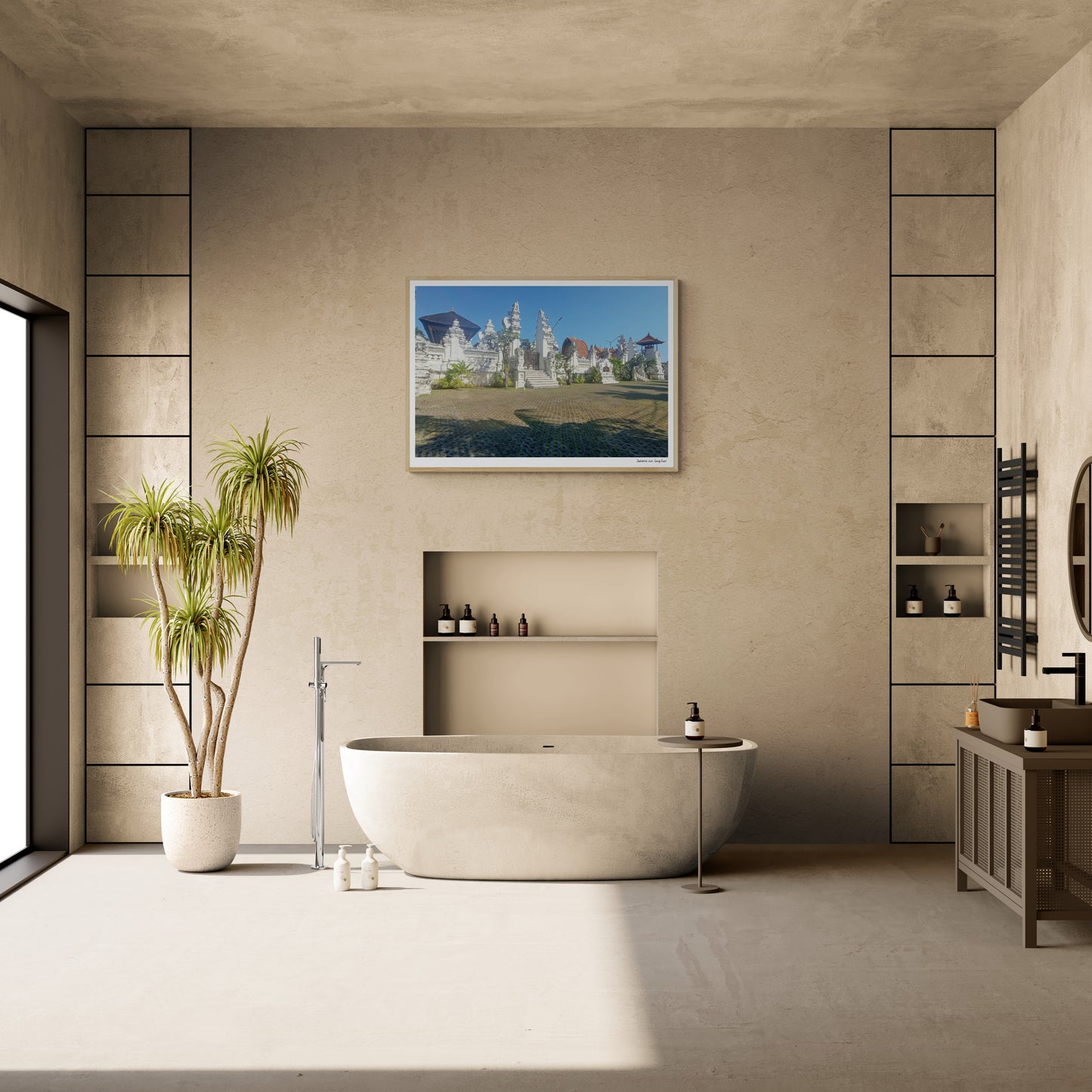 White temple |  Framed & Mounted Print