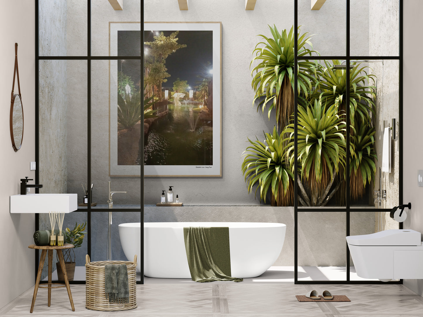 Jesus walks on water |  Framed & Mounted Print