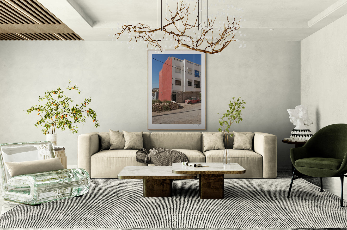 Red house |  Framed & Mounted Print