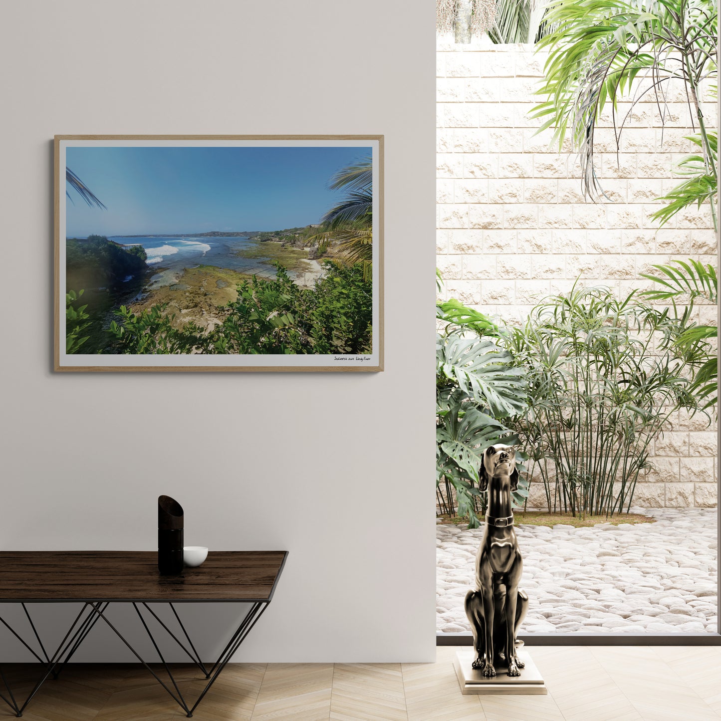 Sea from jungle |  Framed & Mounted Print
