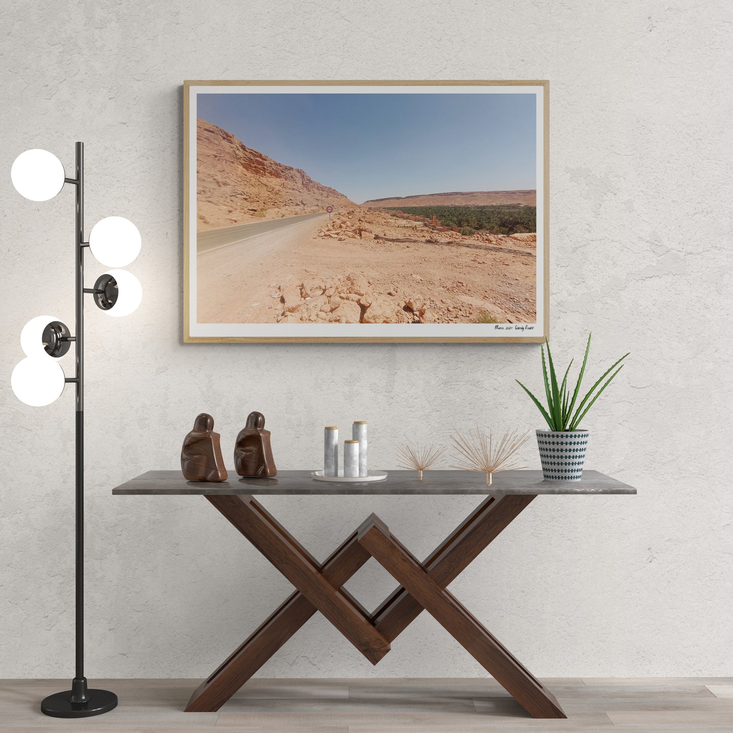 Desert road | Framed & Mounted Print