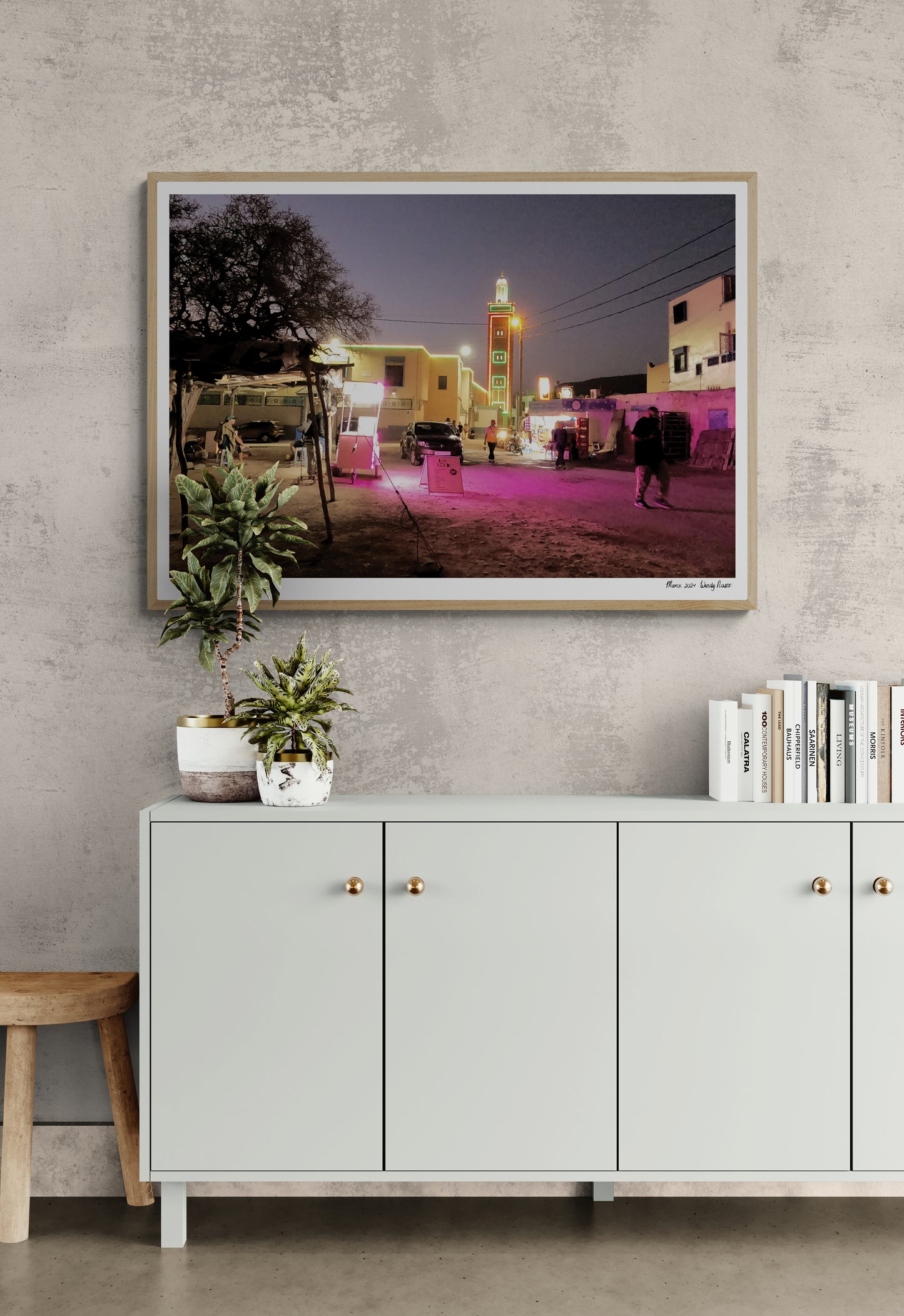 Mosque by night |  Framed & Mounted Print