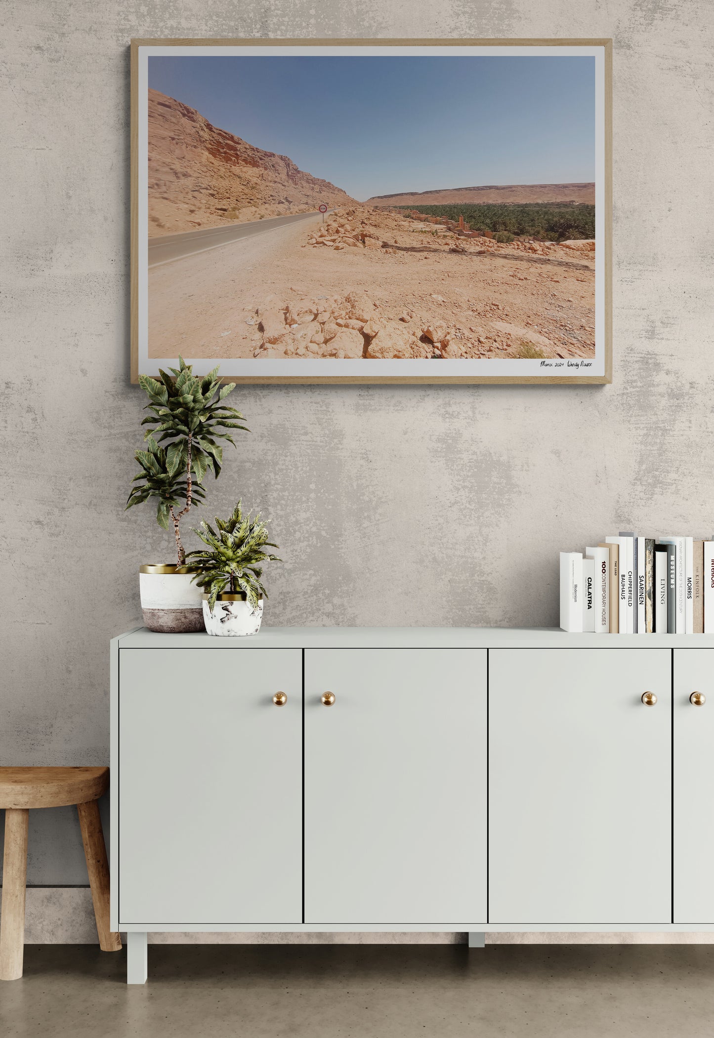 Desert road | Framed & Mounted Print
