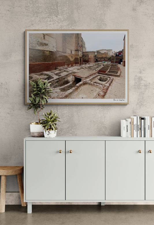 Leather baths |  Framed & Mounted Print