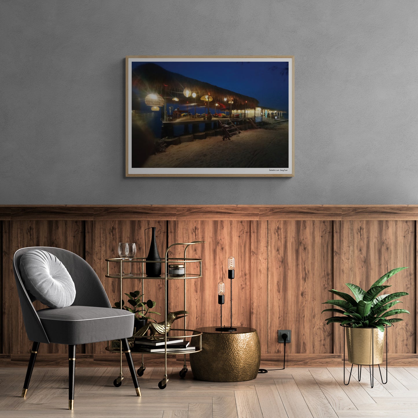 Night bar |  Framed & Mounted Print