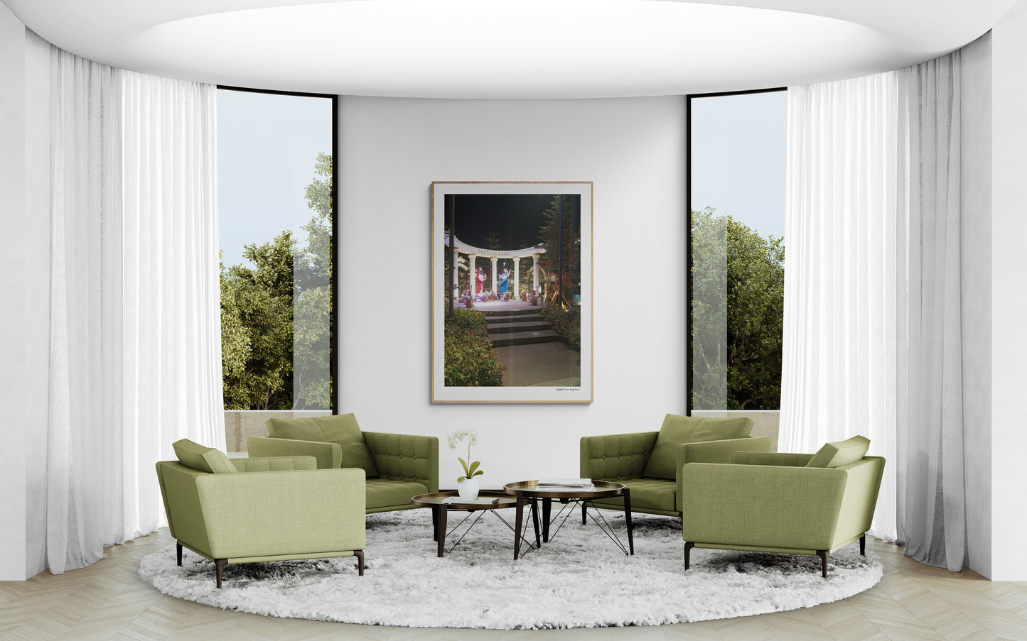 Mary and Angel |  Framed & Mounted Print