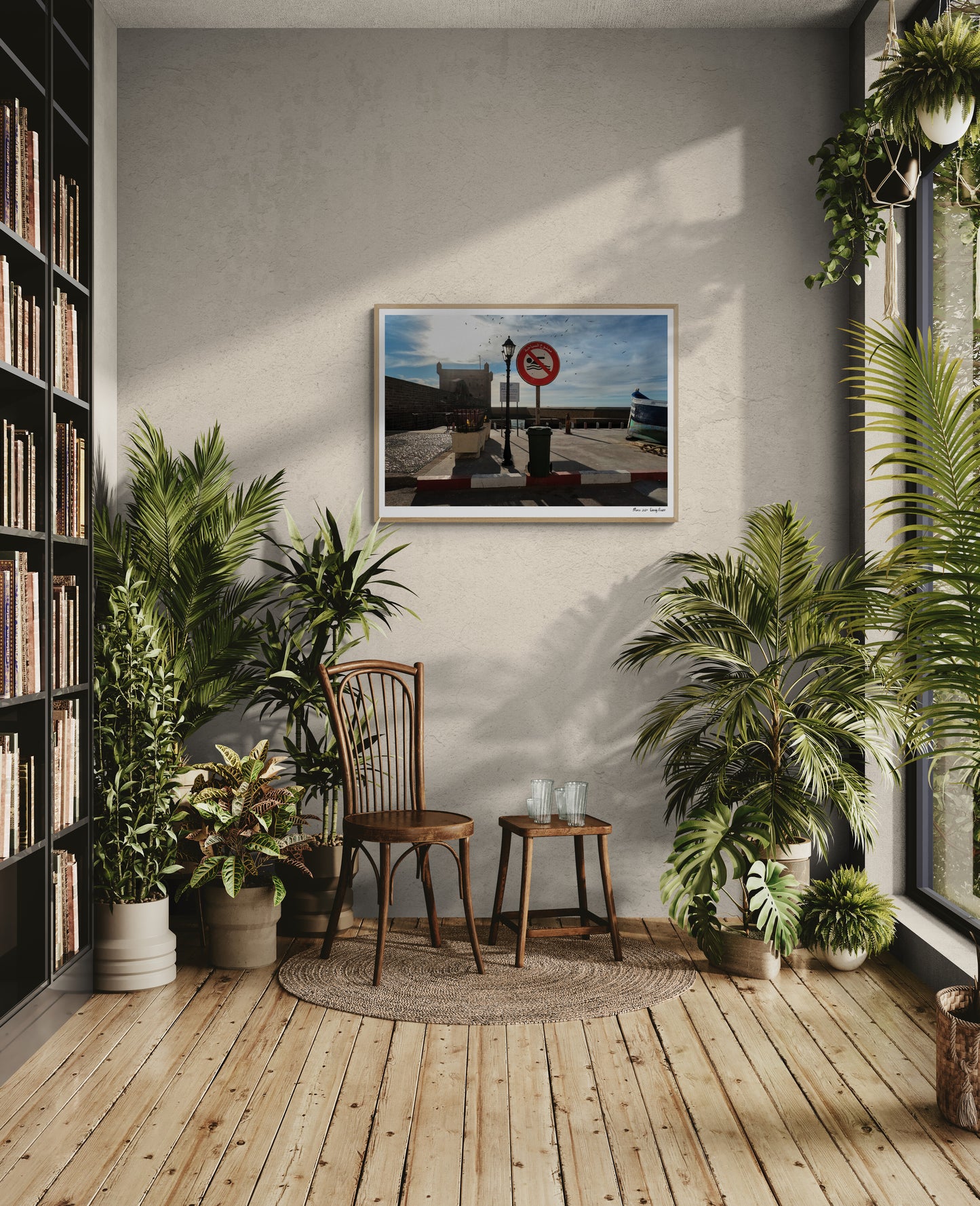 No Swimming |  Framed & Mounted Print