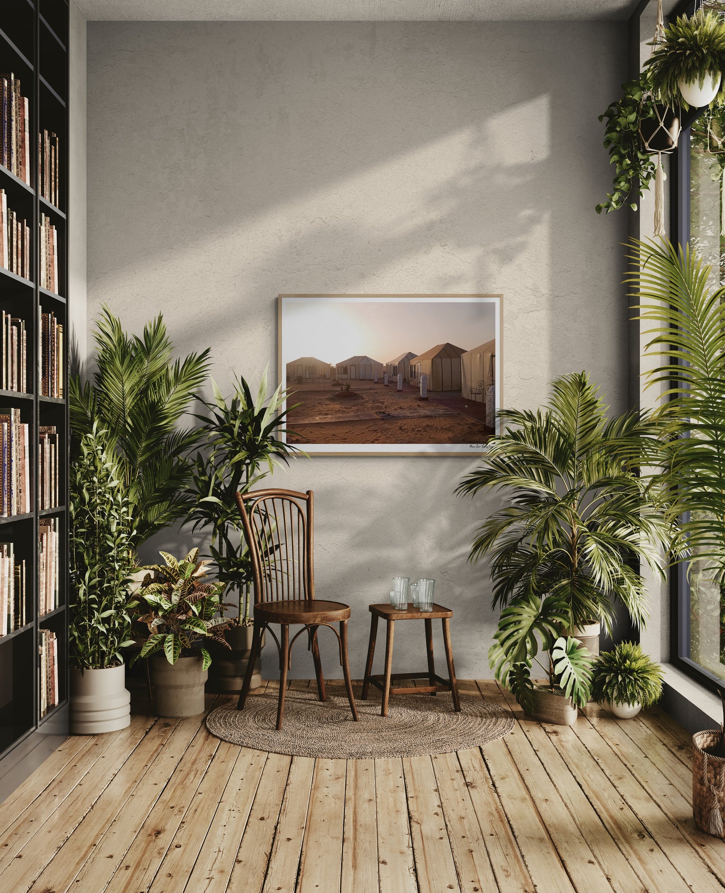 Sahari Camp | Framed & Mounted Print