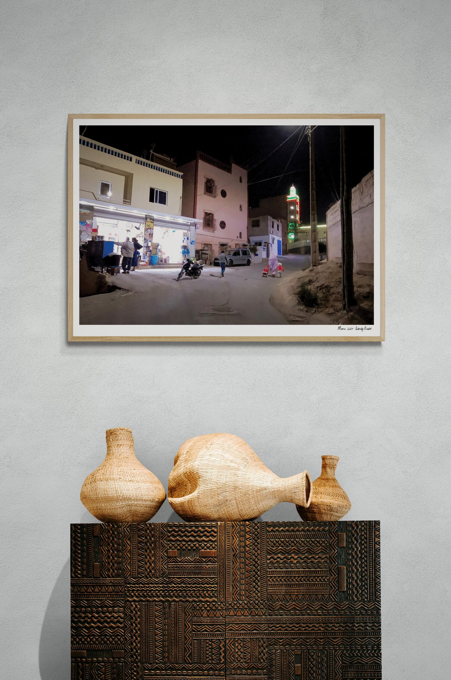 Night shop |  Framed & Mounted Print